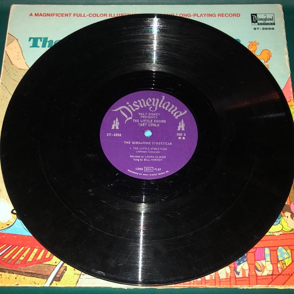 Vintage Disneyland Book & Record 1954 THE LITTLE ENGINE THAT COULD Walt Disney - Picture 5 of 5